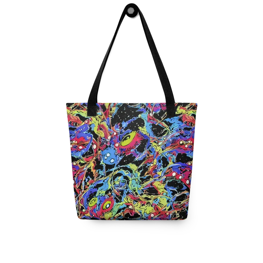 Neon Chaos on Tote Bag — Front