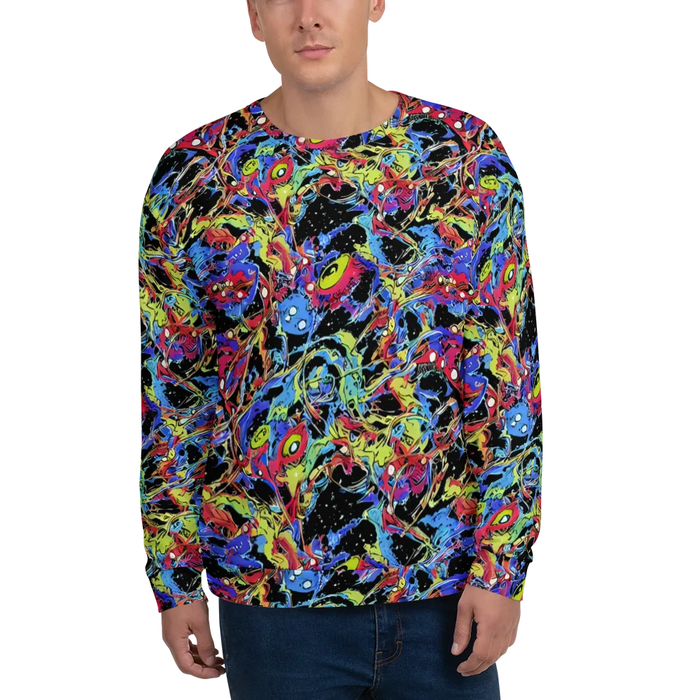 Neon Chaos on Sweatshirt — Front