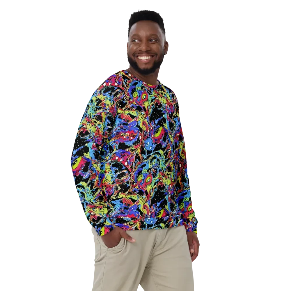 Neon Chaos on Sweatshirt — Front