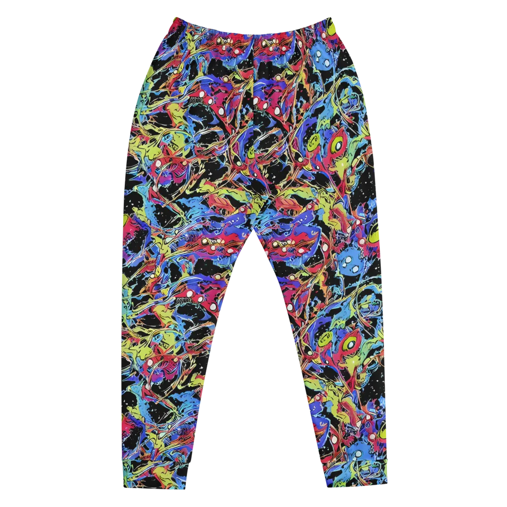 Neon Chaos on Men's Joggers — Front