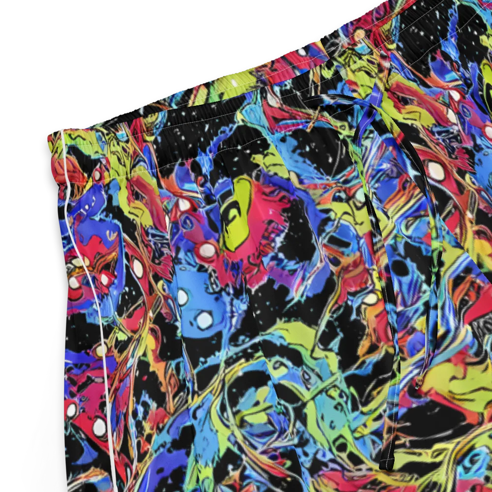 Neon Chaos on Women's Pajama Shorts — Product details