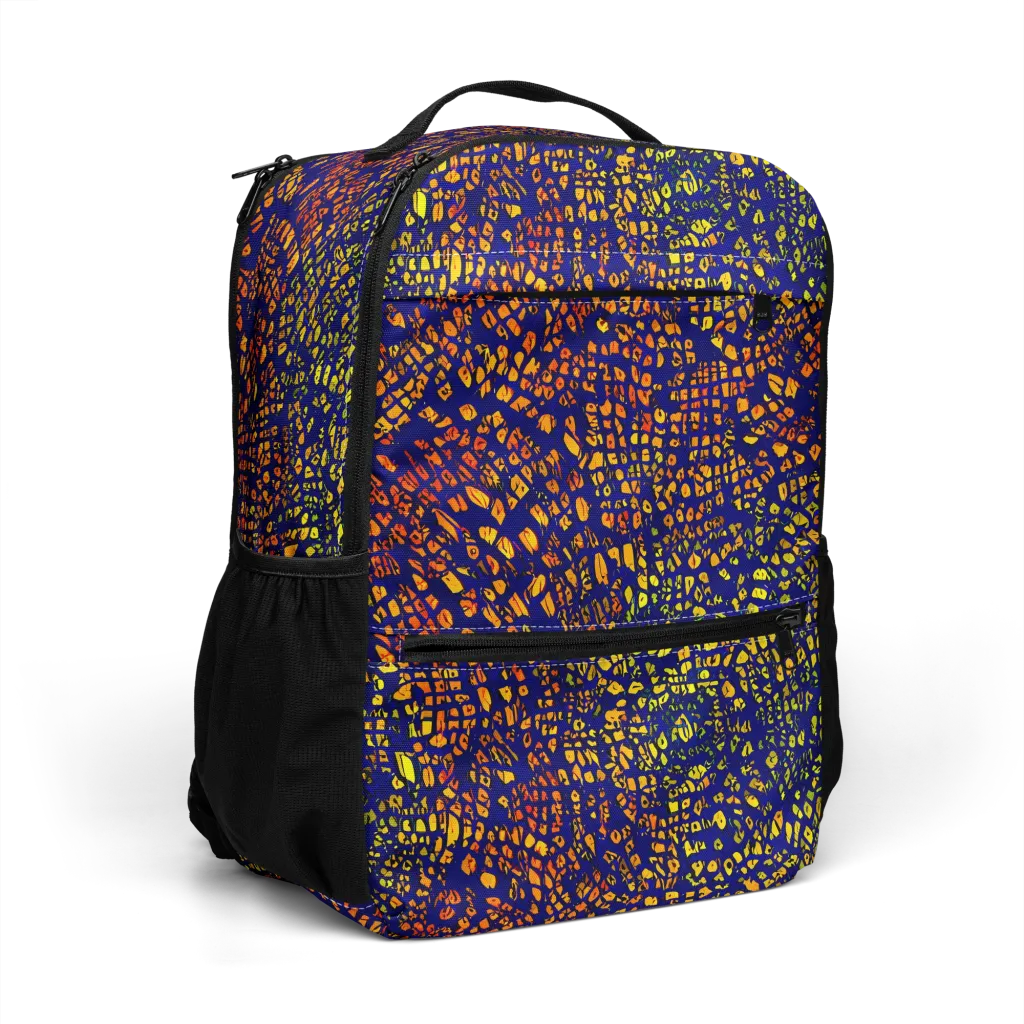 Midnight Shards on Utility Backpack — Right Front