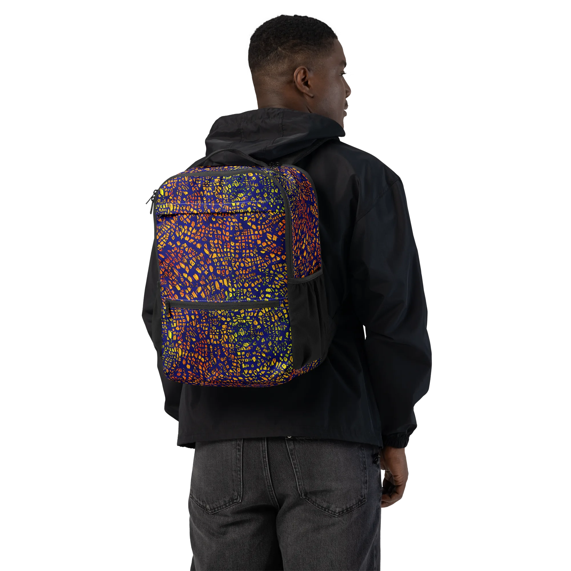 Midnight Shards on Utility Backpack — Back