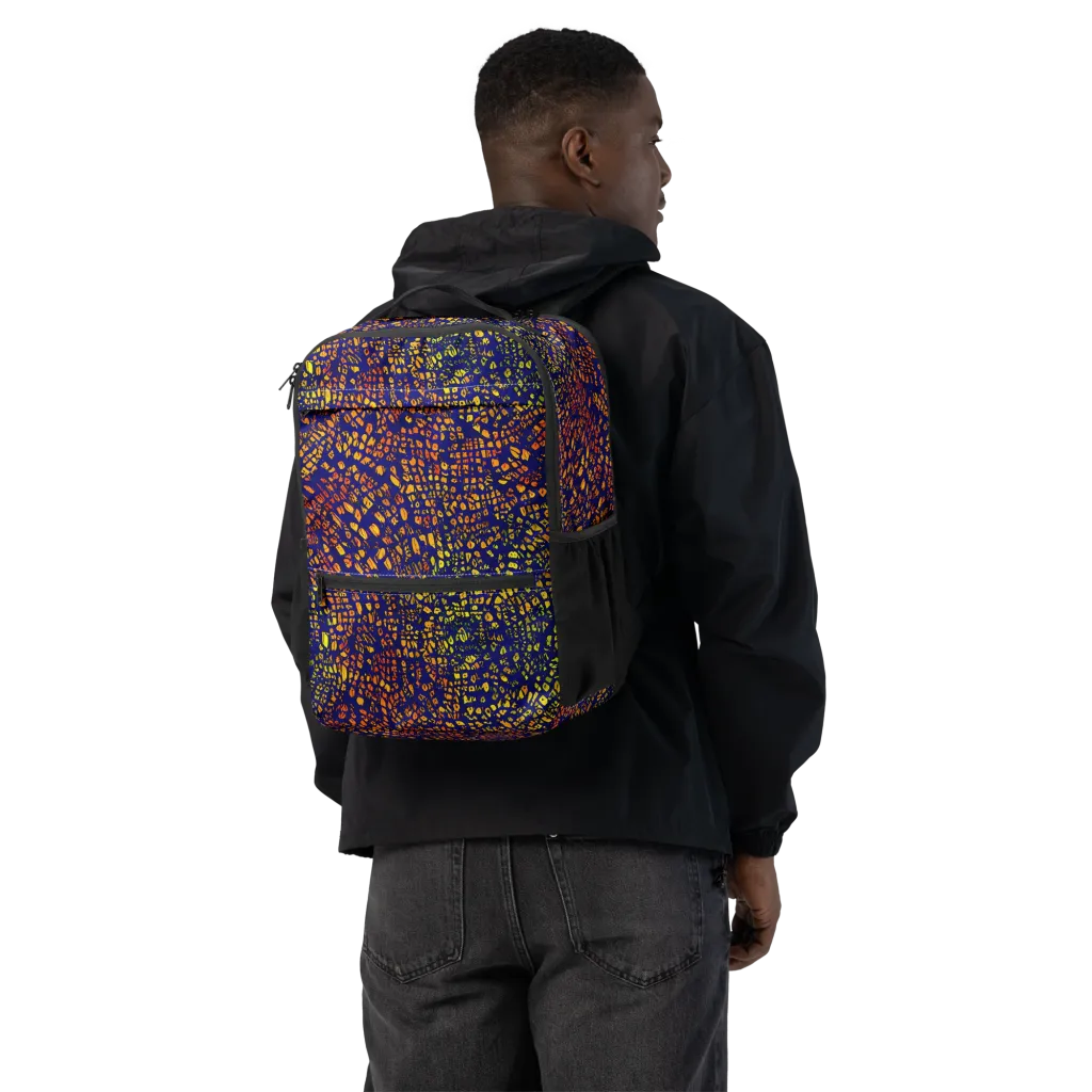 Midnight Shards on Utility Backpack — Back