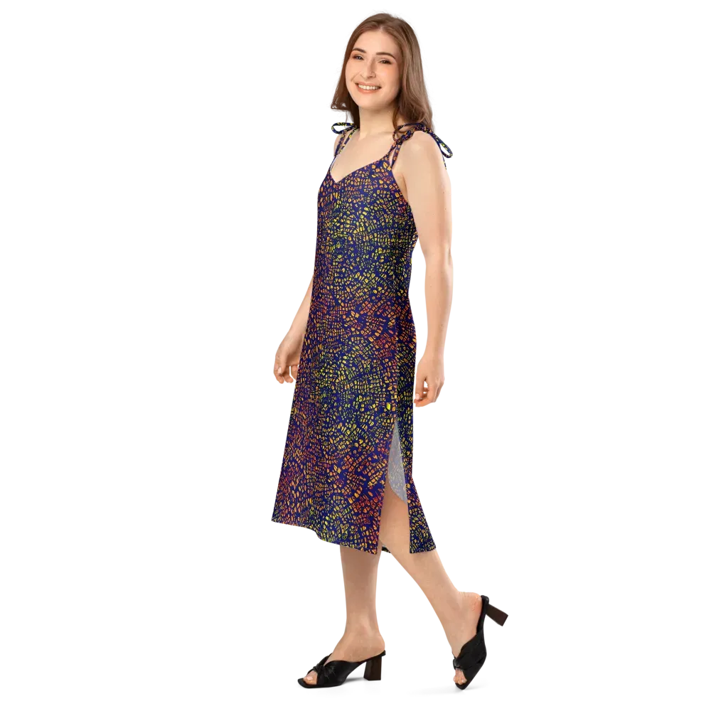 Midnight Shards on Slip Dress — Left Front