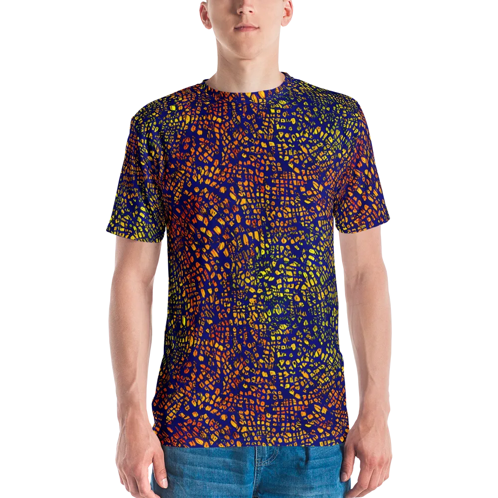 Midnight Shards on Men's Crew Neck T-Shirt — Front