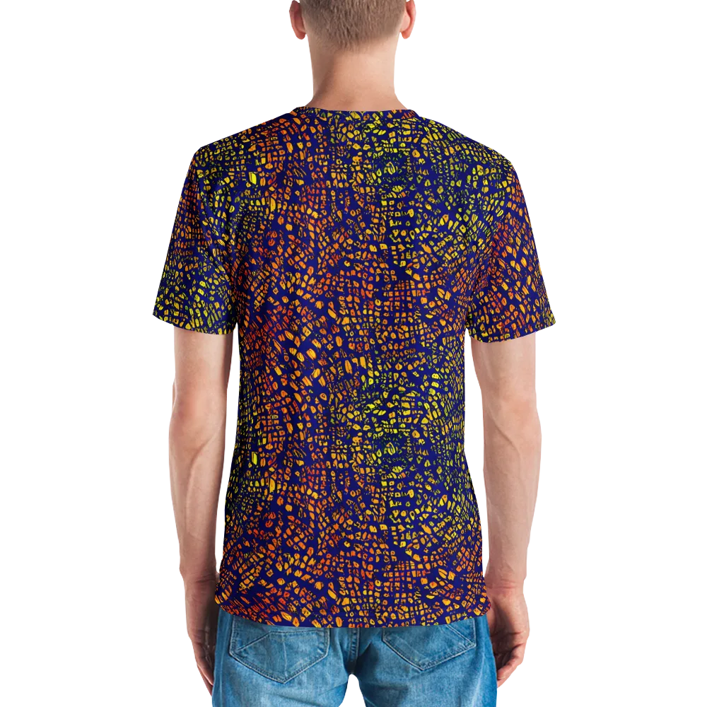 Midnight Shards on Men's Crew Neck T-Shirt — Back