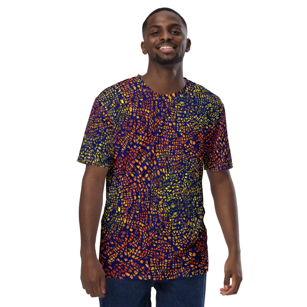 Midnight Shards on Men's Crew Neck T-Shirt — Front