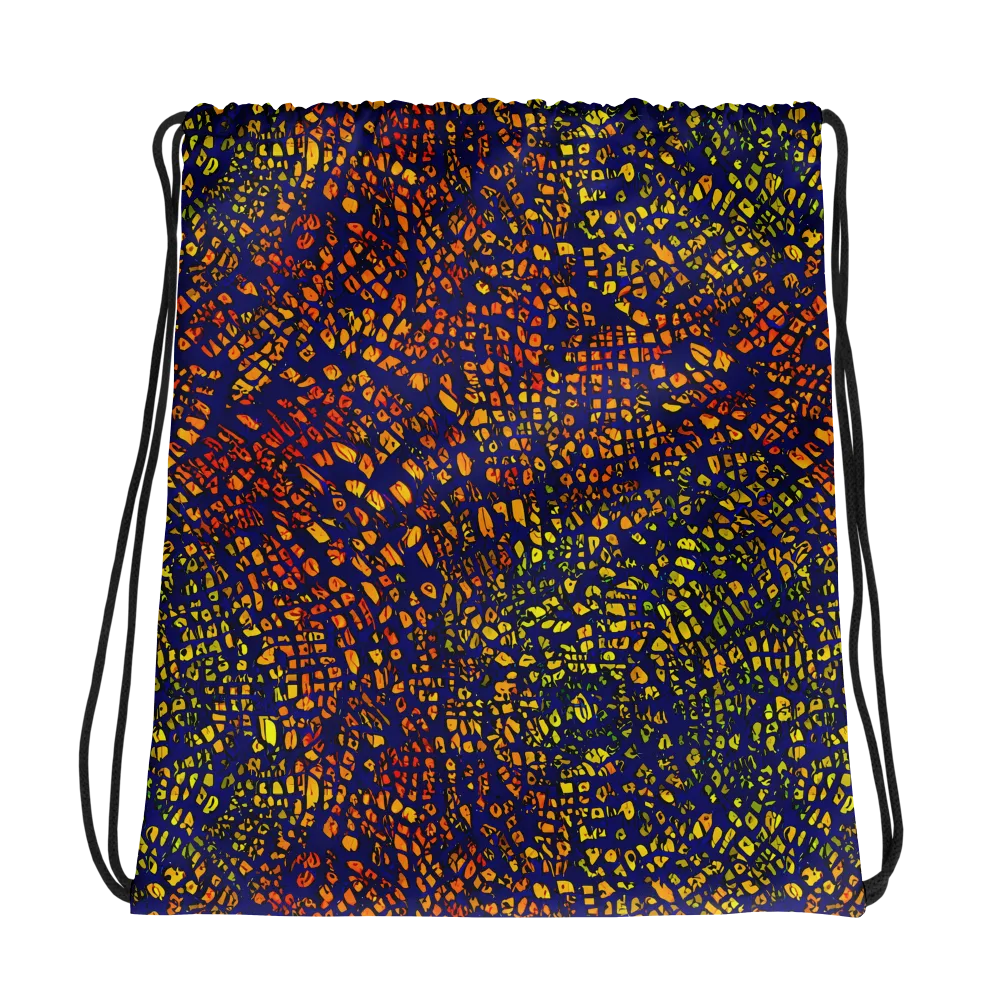Midnight Shards on Drawstring Bag — Photo