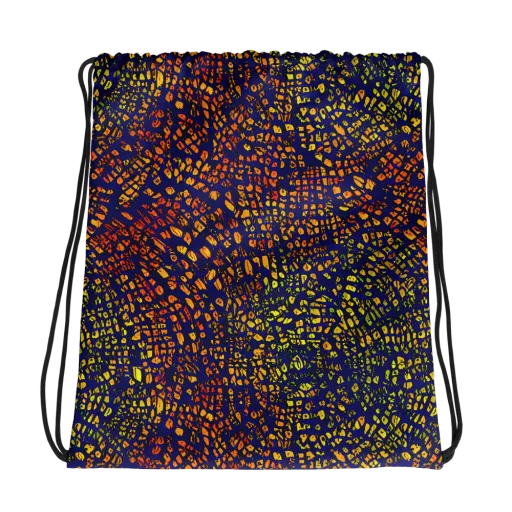 Midnight Shards on a Drawstring Bag