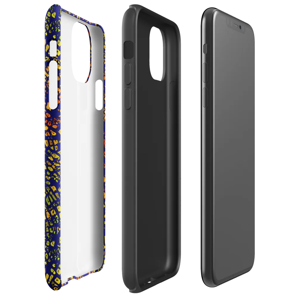 Midnight Shards on Tough Case for iPhone® — Right