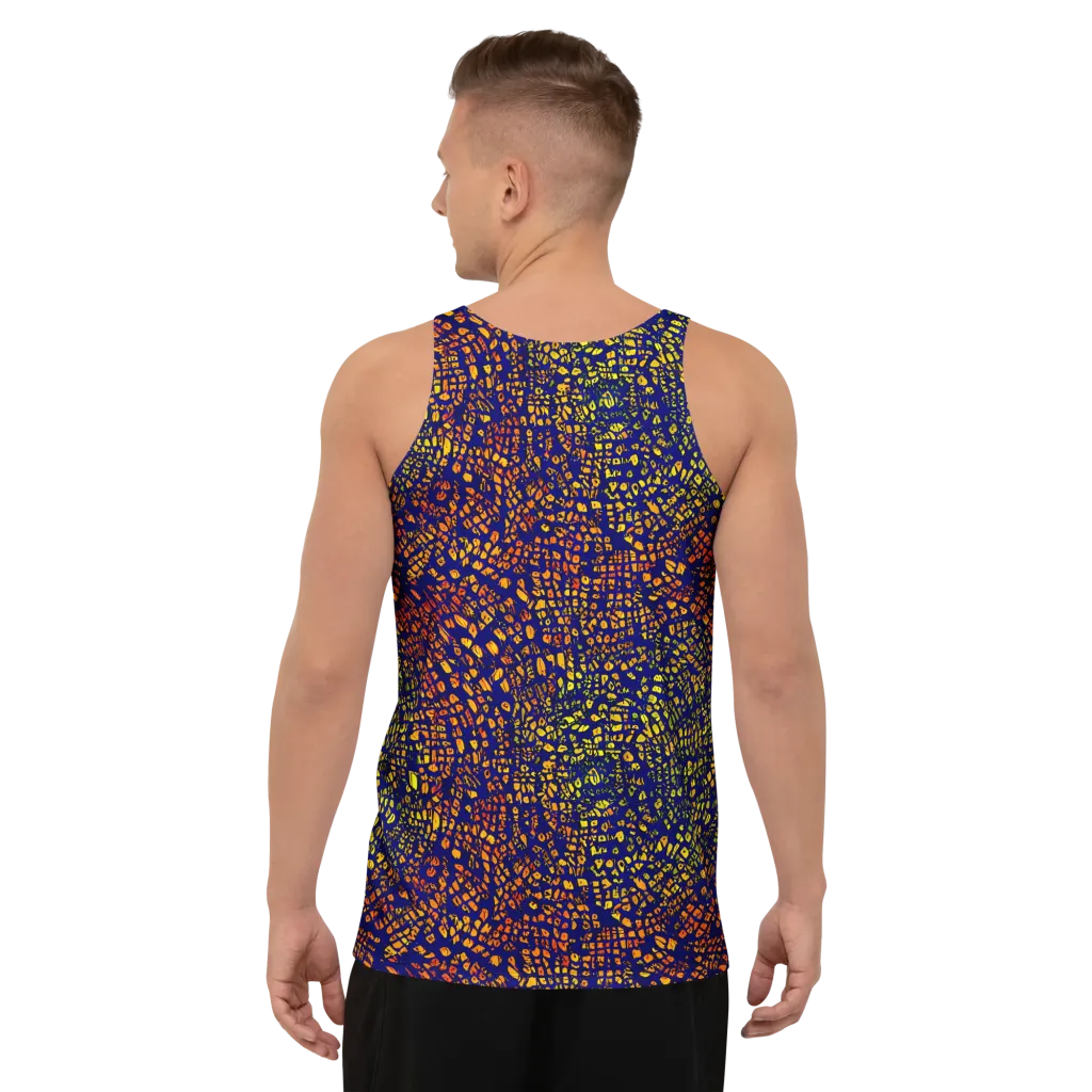 Midnight Shards on Men's Tank Top — Back