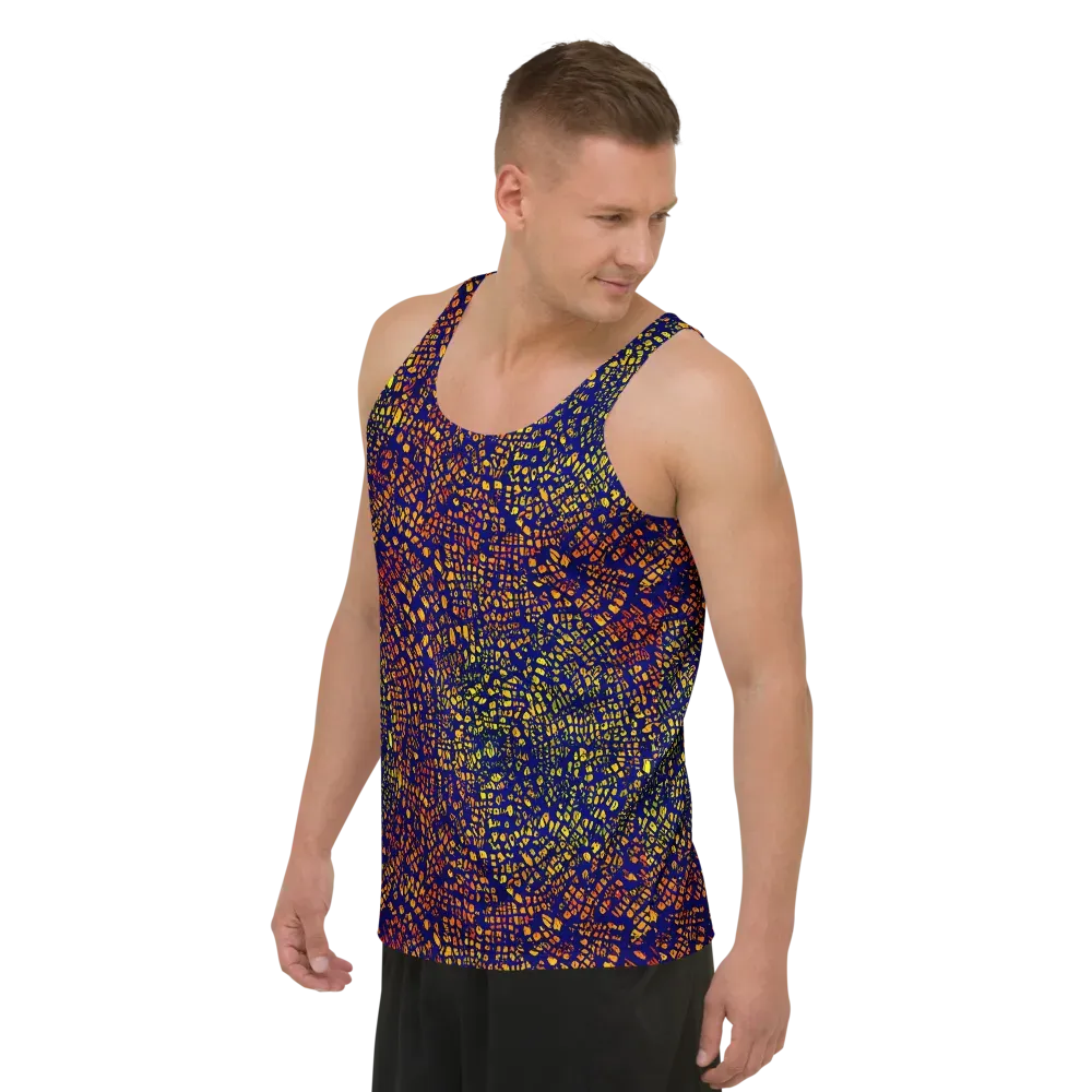 Midnight Shards on Men's Tank Top — Left Front