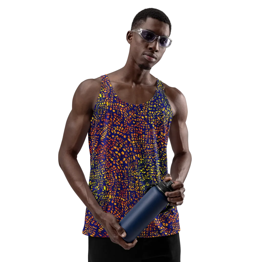 Midnight Shards on Men's Tank Top — Front