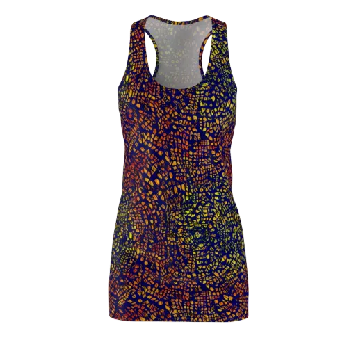 Midnight Shards on a Racerback Dress