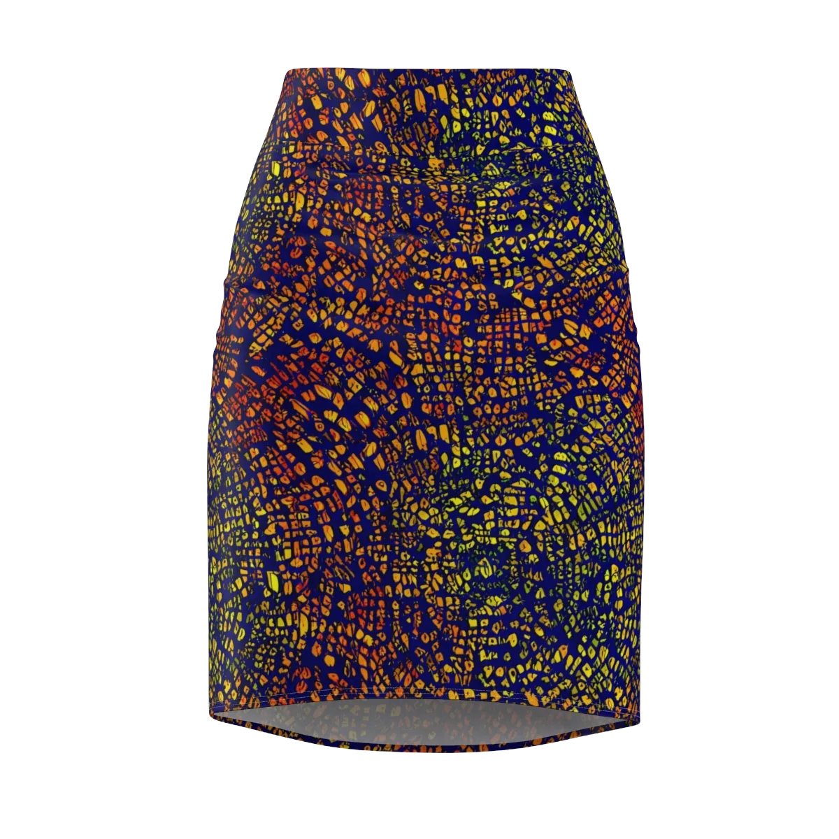 Midnight Shards on Pencil Skirt — Front