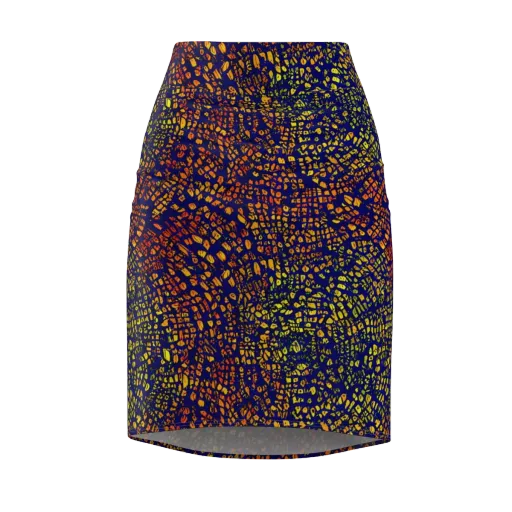 Midnight Shards on a Pencil Skirt