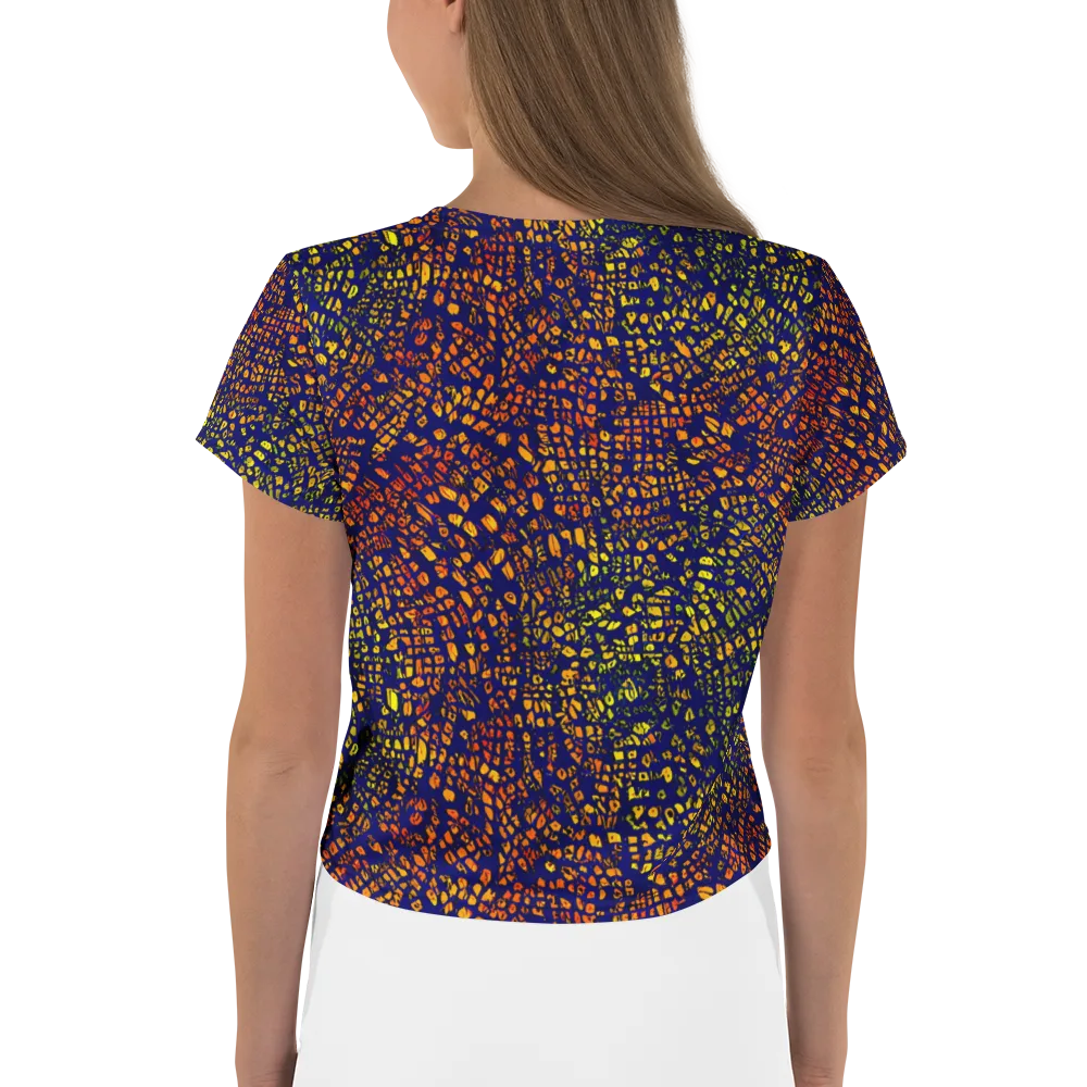 Midnight Shards on Crop Tee — Back