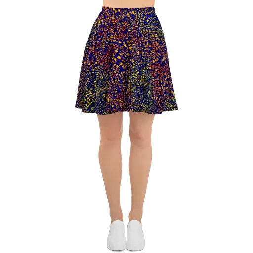 Midnight Shards on a Skater Skirt