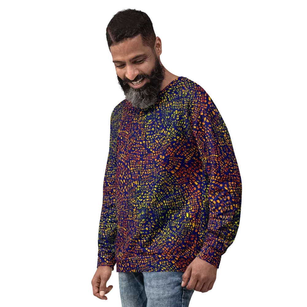 Midnight Shards on Sweatshirt — Left Front