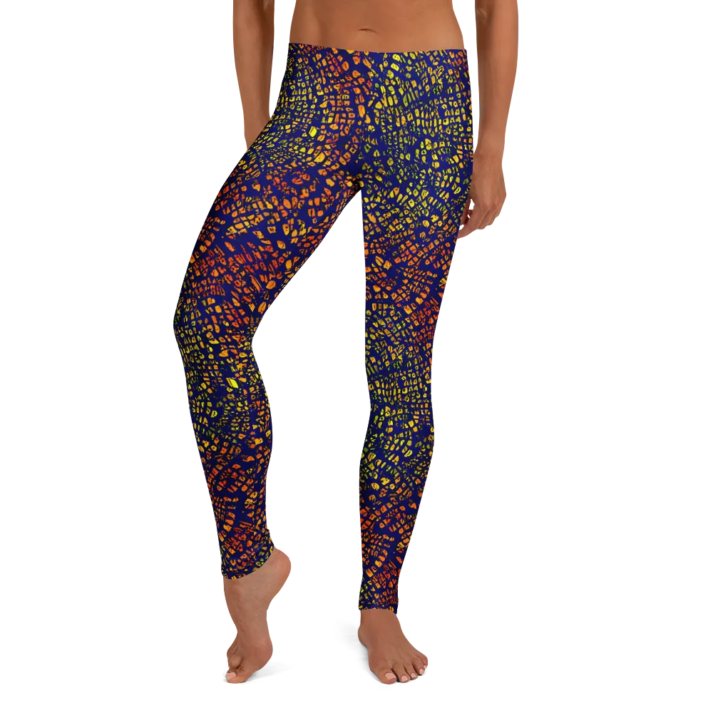 Midnight Shards on Leggings — Front