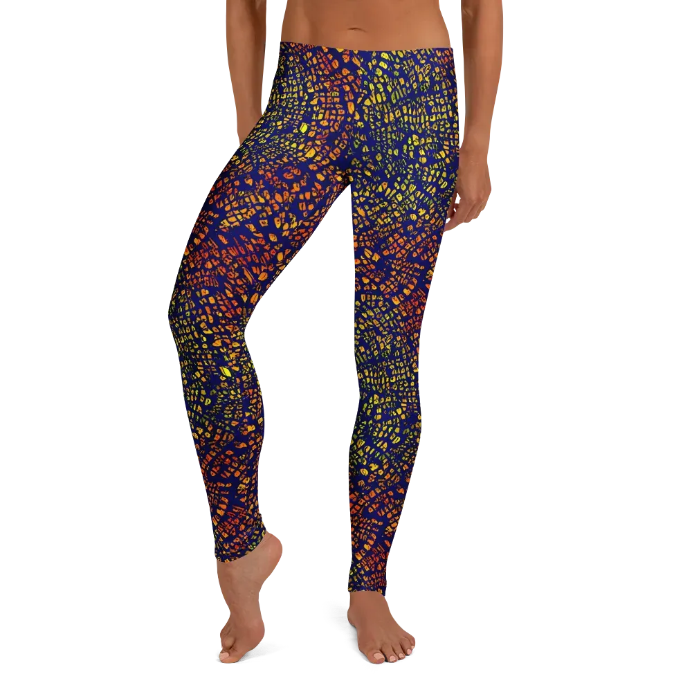 Midnight Shards on Leggings — Front