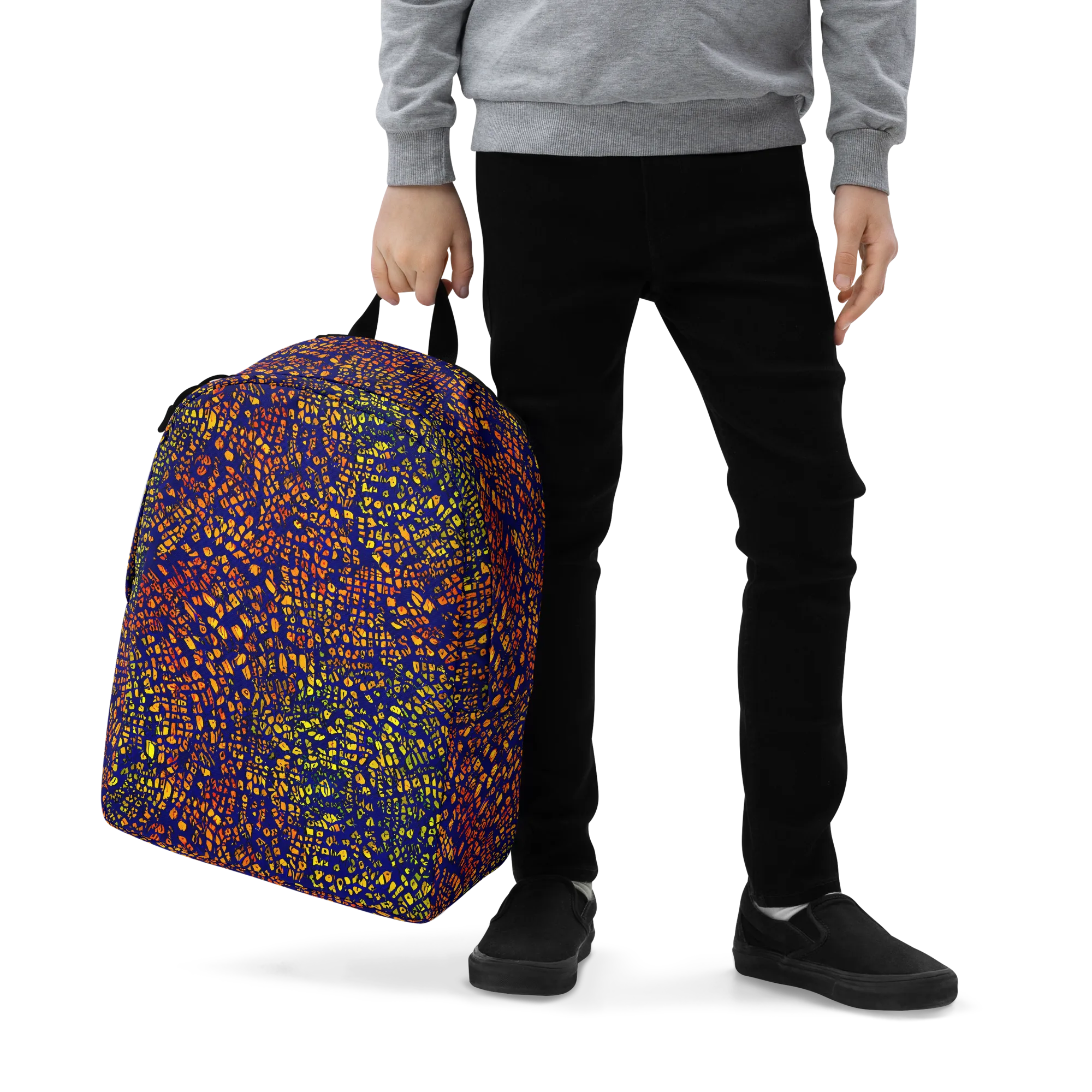 Midnight Shards on Minimalist Backpack — Zoomed-in