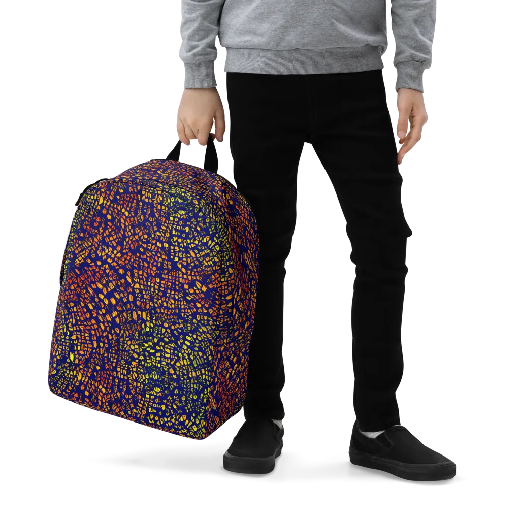 Midnight Shards on Minimalist Backpack — Zoomed-in