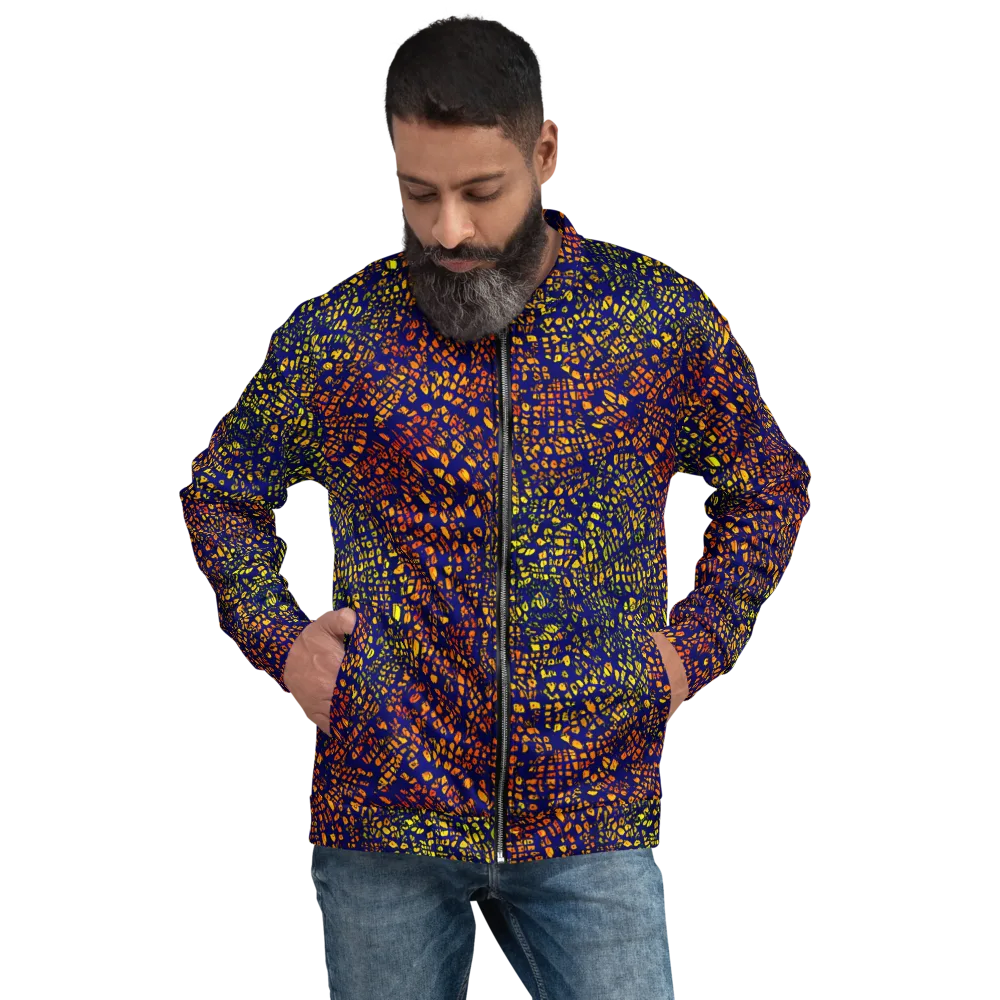 Midnight Shards on Bomber Jacket — Front