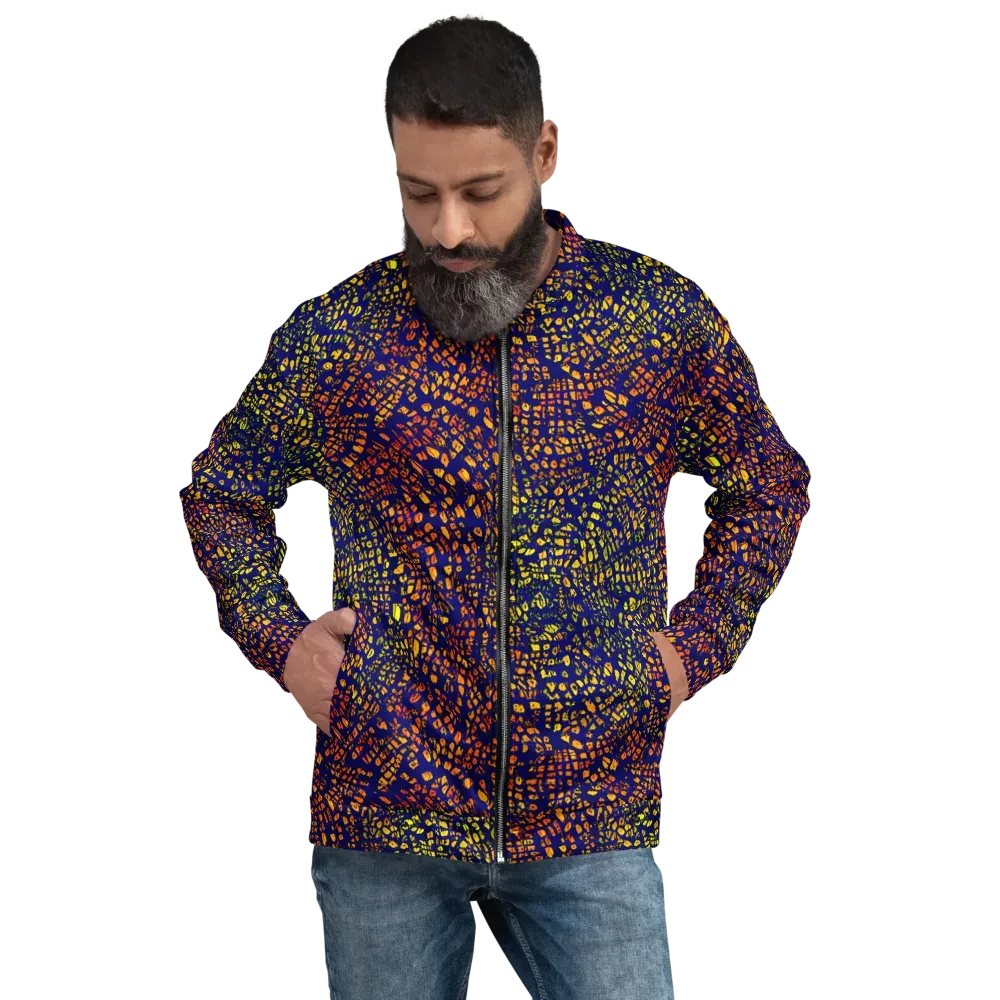 Midnight Shards on Bomber Jacket — Front