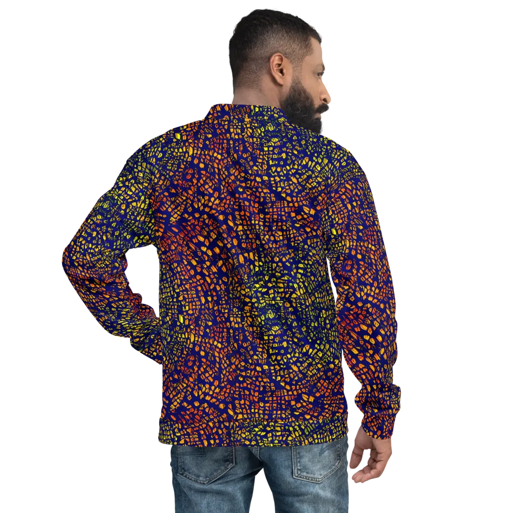 Midnight Shards on Bomber Jacket — Back