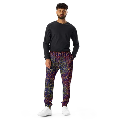Midnight Shards on a Men's Joggers