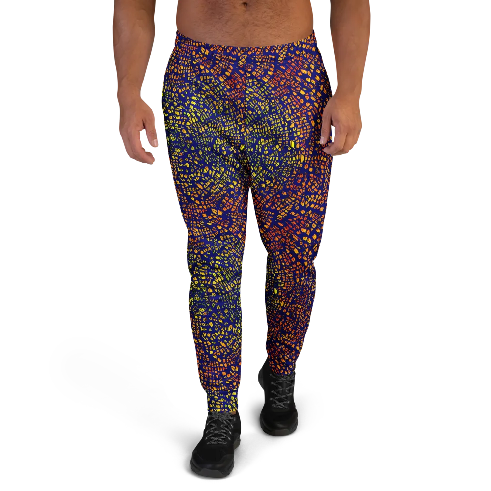 Midnight Shards on Men's Joggers — Front