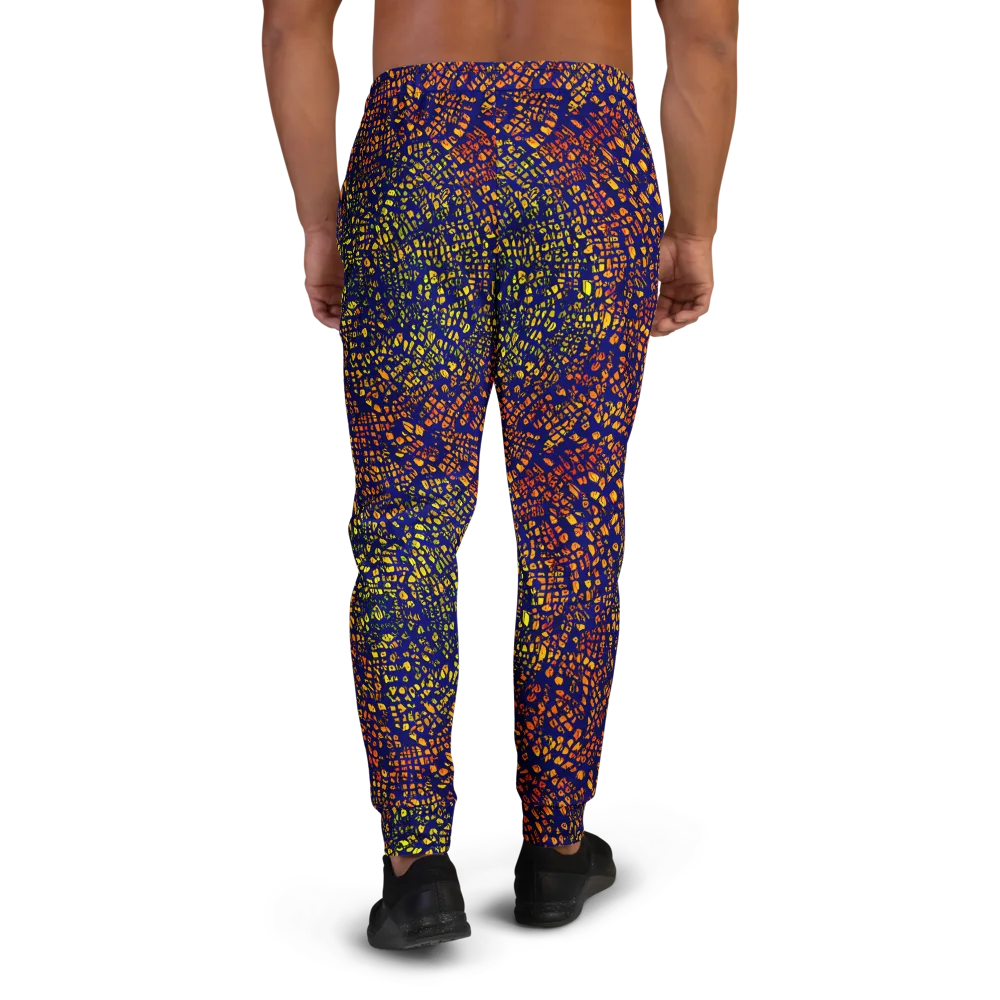 Midnight Shards on Men's Joggers — Back