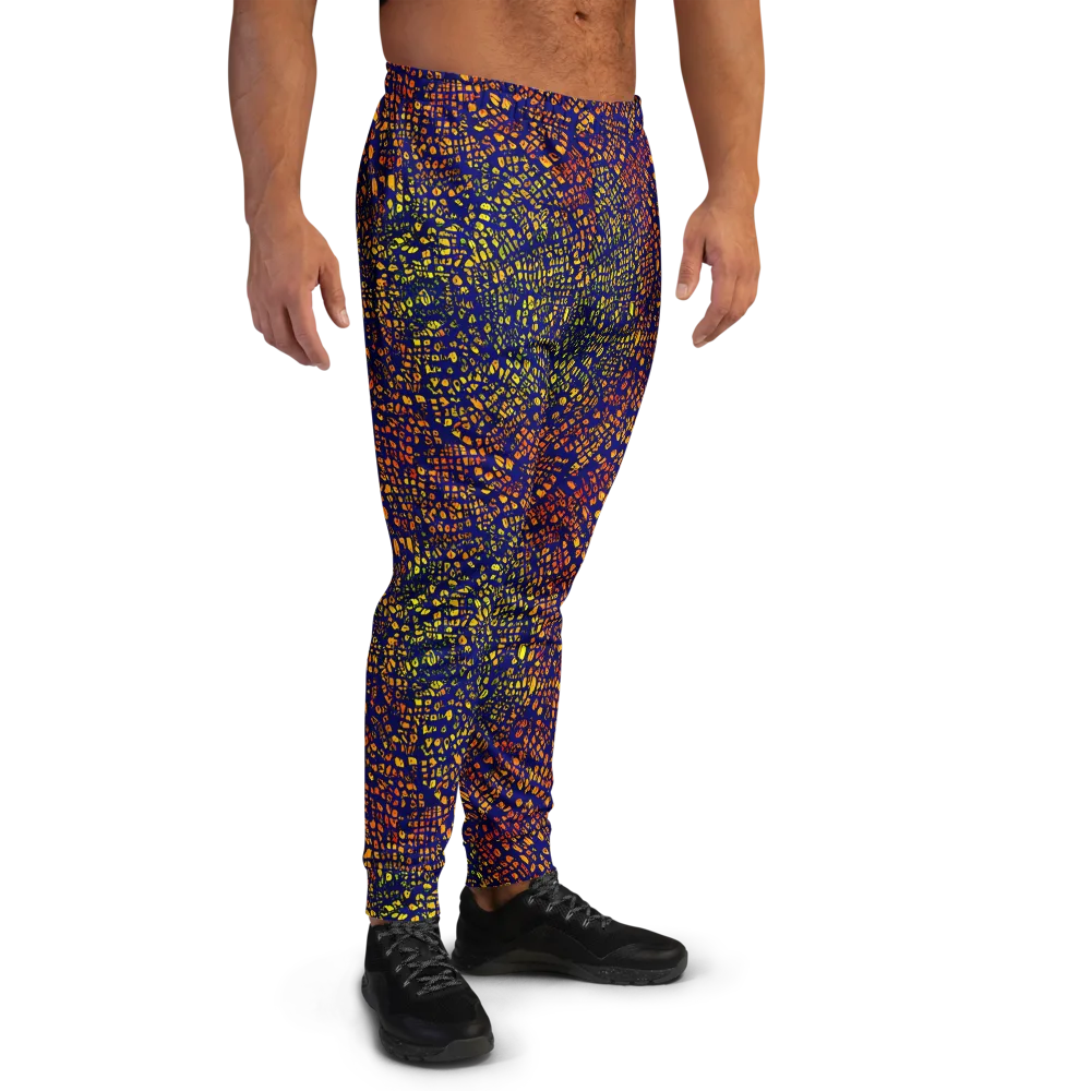 Midnight Shards on Men's Joggers — Right