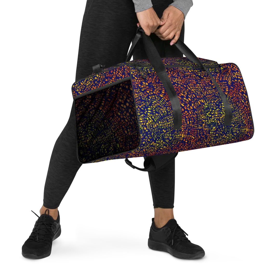 Midnight Shards on Duffle Bag — Right Front
