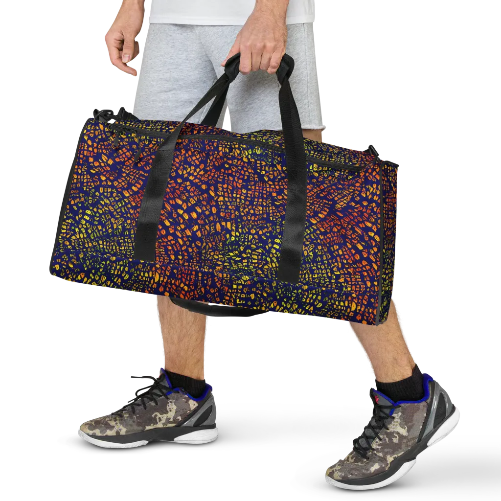 Midnight Shards on Duffle Bag — Front