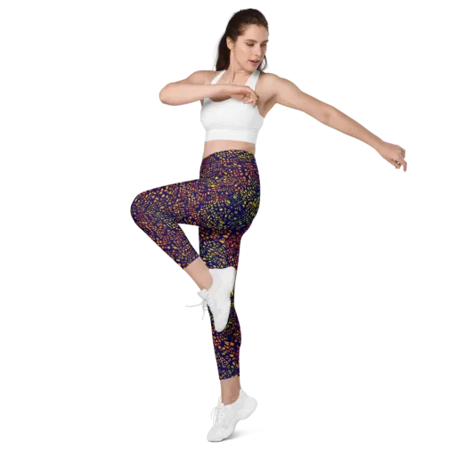 Midnight Shards on a Leggings with Pockets