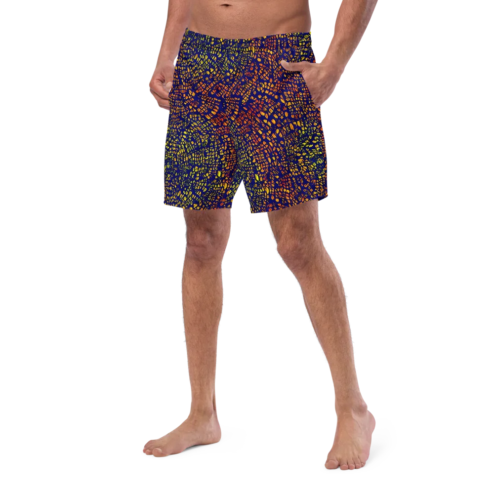 Midnight Shards on Swim Trunks — Left Front