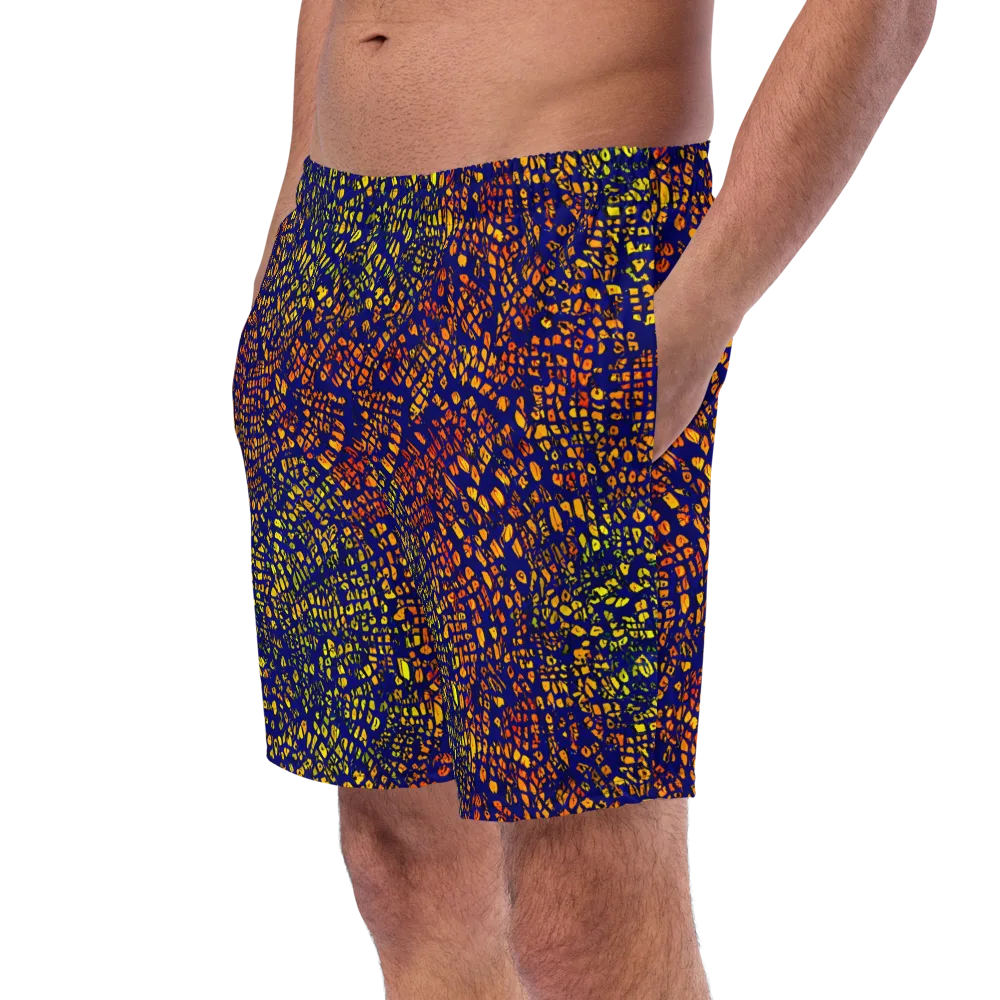 Midnight Shards on Swim Trunks — Left Front