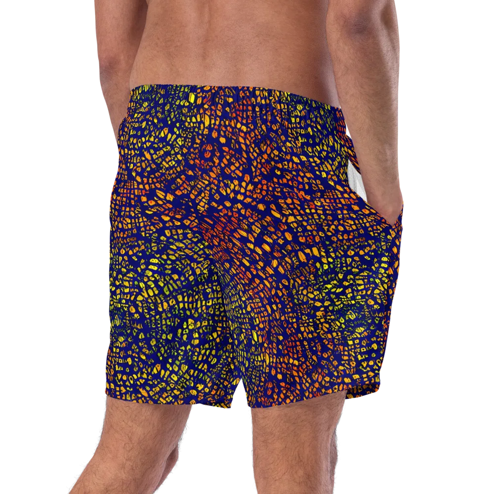Midnight Shards on Swim Trunks — Right Back