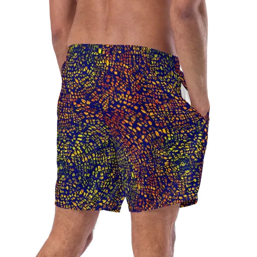 Midnight Shards on a Swim Trunks