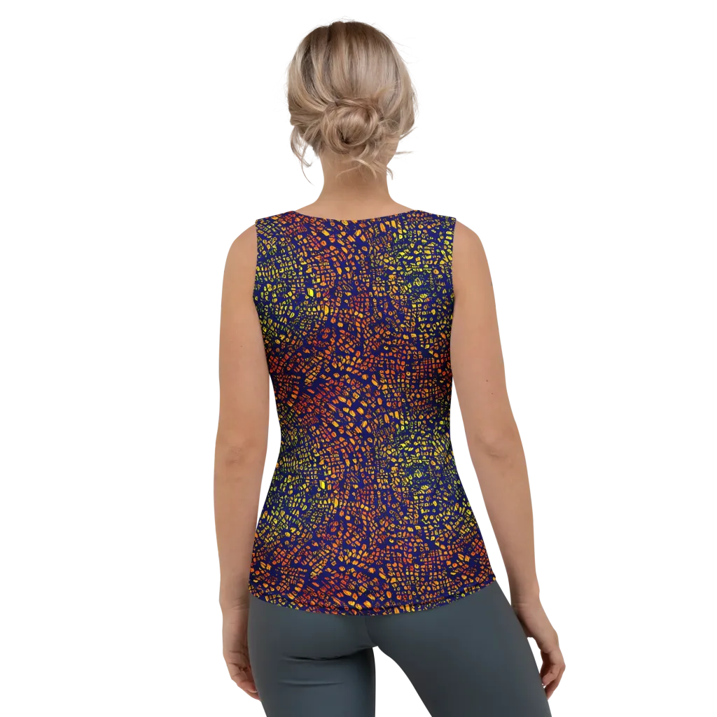 Midnight Shards on Women's Tank Top — Back
