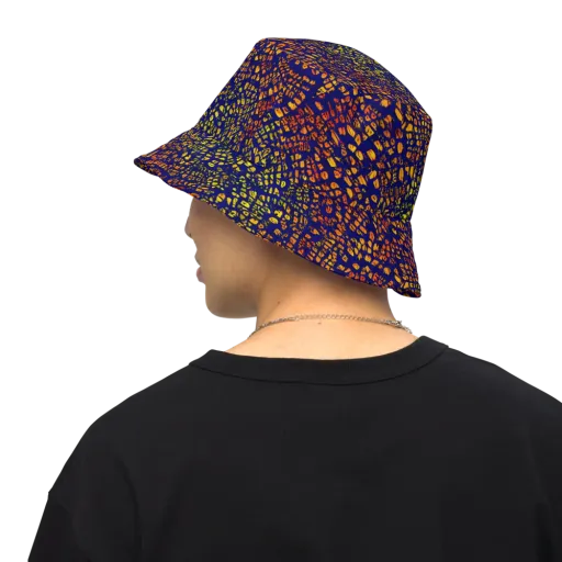Midnight Shards on a Reversible Bucket Hat