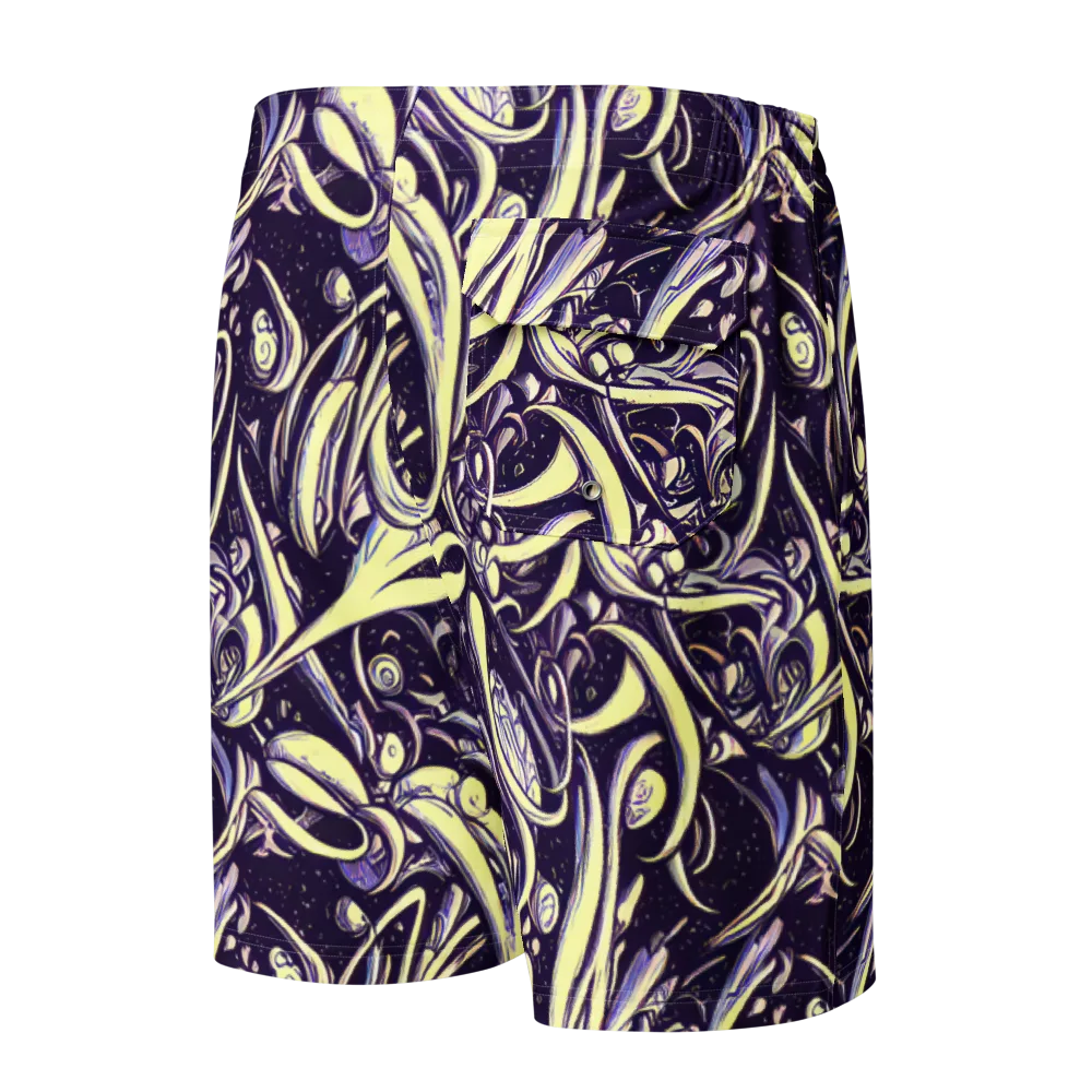 Ivory Orbit on Men's Board Shorts — Back