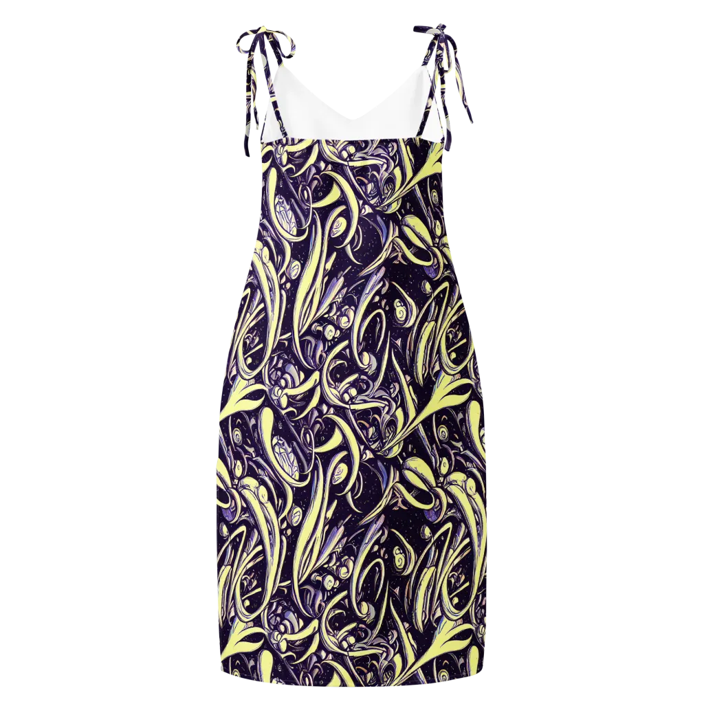 Ivory Orbit on Slip Dress — Back