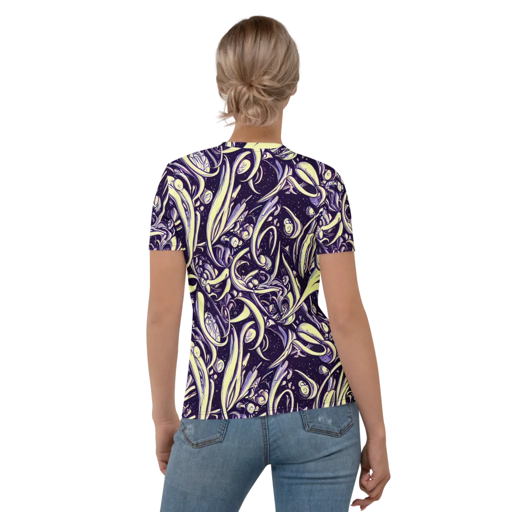 Ivory Orbit on Women's Crew Neck T-Shirt — Back