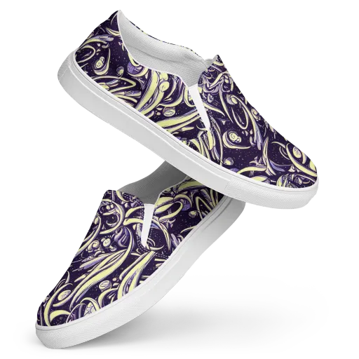 Ivory Orbit on a Women's Slip-On Canvas Shoes