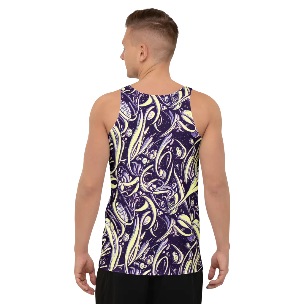 Ivory Orbit on Men's Tank Top — Back