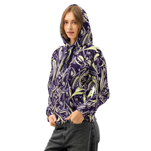 Ivory Orbit on a Cotton Hoodie